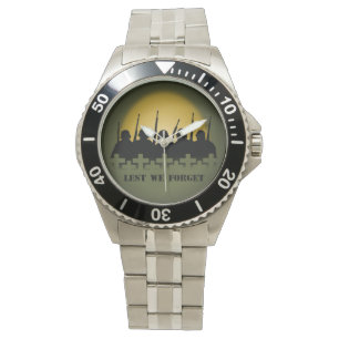 Soldat Tribute Watch Lest we Glöm Wrist Watch Armbandsur