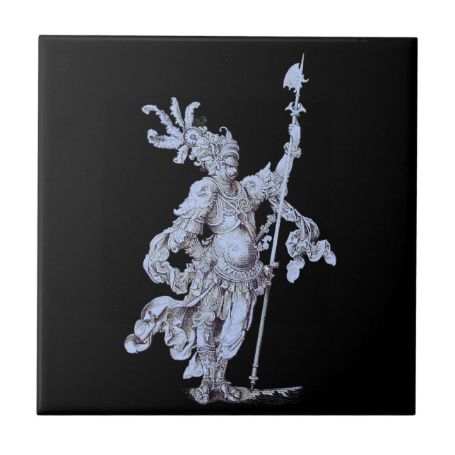 Soldat under 1700-talet kakelplatta (Framsidan)