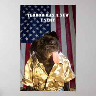 soldat- Yogi som slåss krig på skräck Poster