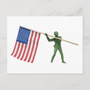 SoldatAmericanFlag1072509 Vykort