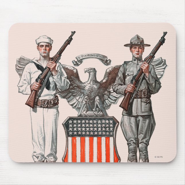 Soldaten, sjömannen och U.S. skyddar Musmatta (Framsidan)
