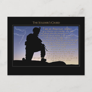 Soldatens Creed Vykort