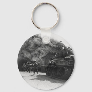 Soldater av den 55th Armored infanterivärldskrige Nyckelring