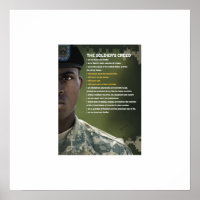 Soldater Creed Poster 23 x 23