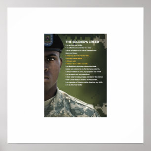 Soldater Creed Poster 23 x 23
