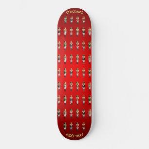 Soldater för julaftonnötknäppareleksak skateboard bräda 19,5 cm