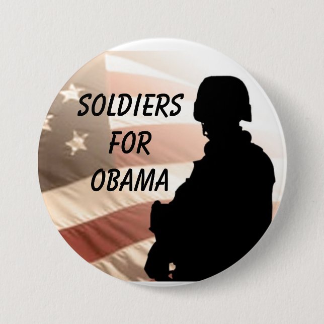 Soldater för OBAMA Knapp (Framsida)
