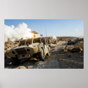 Soldater försvarar sin ståndpunkt poster