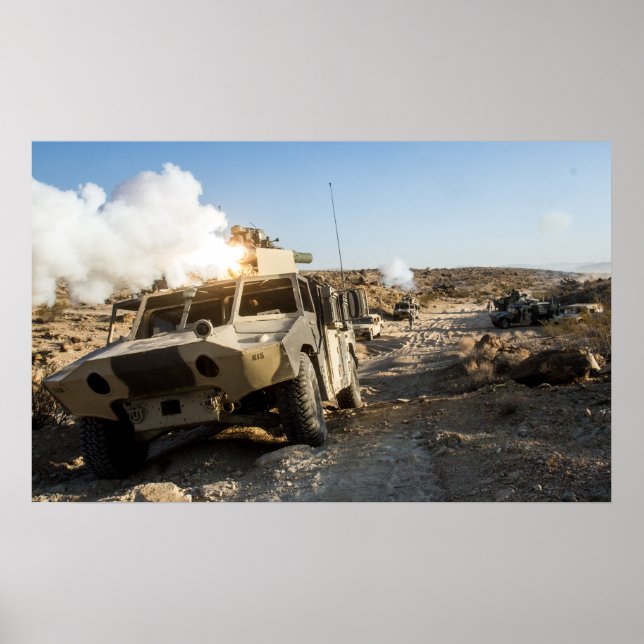 Soldater försvarar sin ståndpunkt poster (Framsidan)