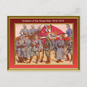 Soldater från Underbara Krig 1914-1918 1 Vykort