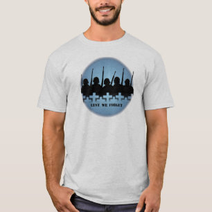 Soldater hedrar T-shirts Krig Peace Lest Vi glömme