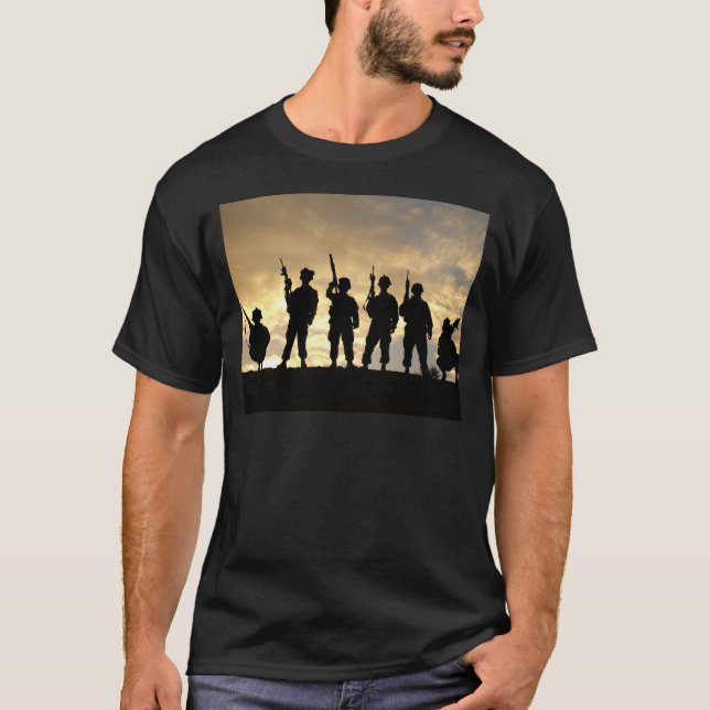 Soldater i 101:a Airborne Division T Shirt (Framsida)