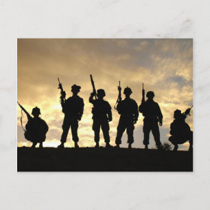 Soldater i 101:a Airborne Division Vykort