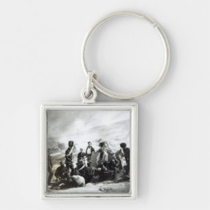 Soldater i Crimeaen, c.1855 Fyrkantig Silverfärgad Nyckelring