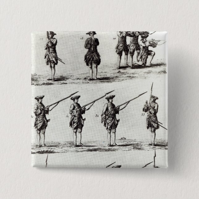 Soldater med bajonetter knapp (Framsida)