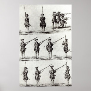 Soldater med bajonetter poster