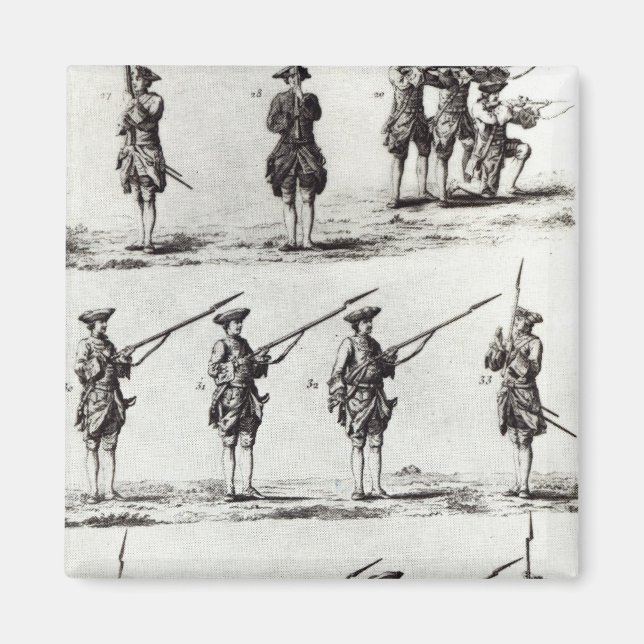 Soldater med bayonetter magnet (Framsidan)