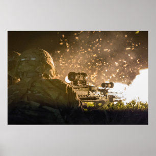 Soldater returnerar brand poster