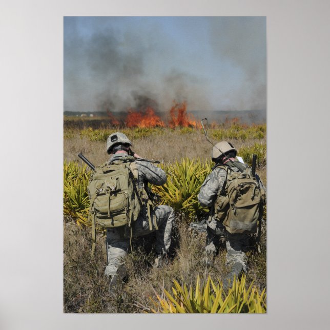 Soldater ringer in information poster (Framsidan)