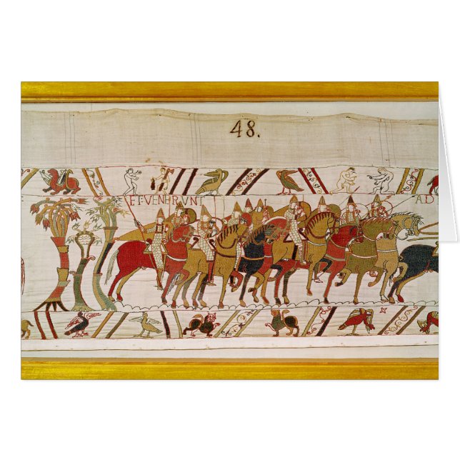 Soldater som lämnar Hastings för att göra strid Hälsningskort (Framsidan Horizontal)