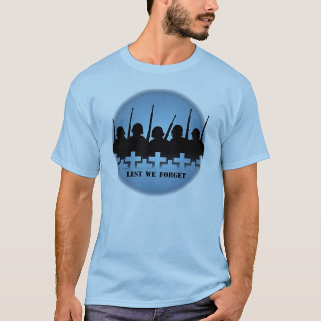 Soldater Tribute T-shirts Krig Peace Lest vi glömm (Framsida)
