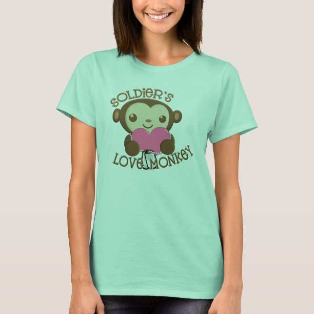 Soldaters Kärlek-apa T Shirt (Framsida)