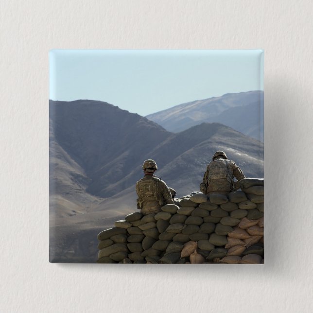 Soldaters kommunikationsutrustning springa knapp (Framsida)