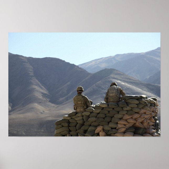 Soldaters kommunikationsutrustning springa poster (Framsidan)