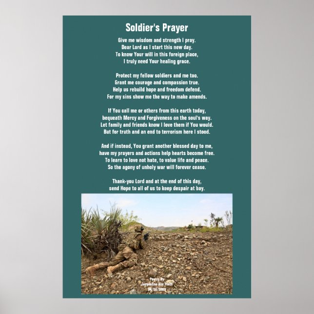 Soldaters Prayer Poster (Framsidan)
