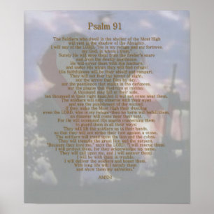 Soldaters tillflyktsort Psalm 91 Poster