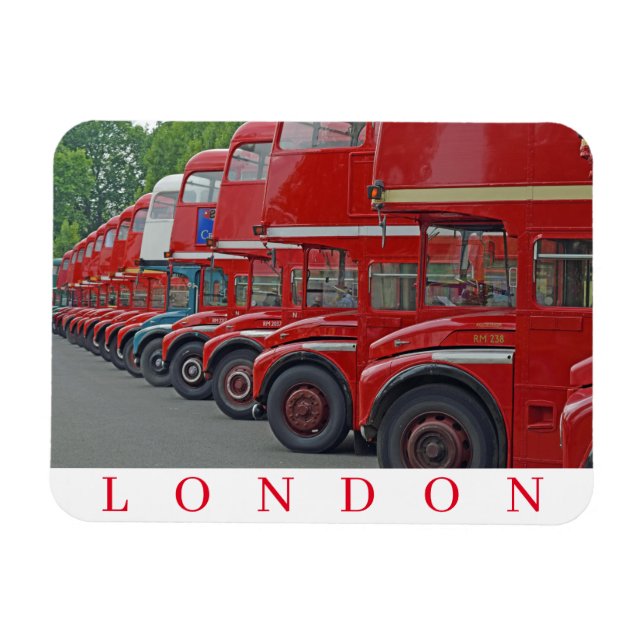 Soldatmagnet London Red buss Magnet (Horisontell)