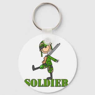 Soldatstick figur nyckelring