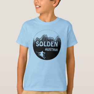 Solden Austria blue boys ski ski art T.T. T Shirt