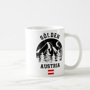 Sölden Österrike Alperna Skidort Alpin skidsport Ö Kaffemugg