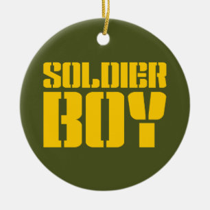 SOLDIER BOY JULGRANSPRYDNAD KERAMIK