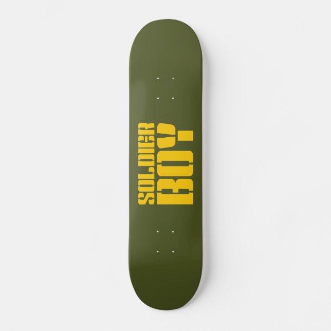 SOLDIER BOY MINI SKATEBOARD BRÄDA 18,5 CM (Framsida)