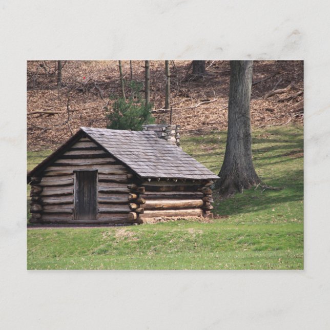 Soldier Cabin ~ Valley Forge Vykort (Framsida)