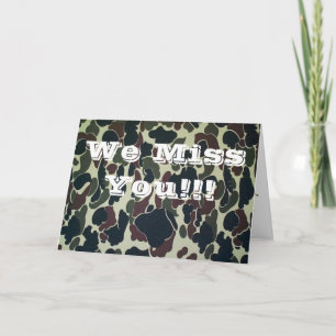 Soldier Camo Greeting Card Kort