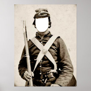 Soldier civil krig Poster