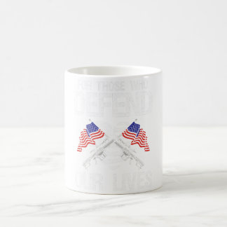 Soldier Costume vuxen som försvarar våra liv milit Kaffemugg