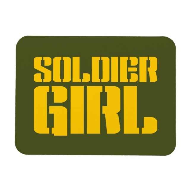SOLDIER GIRL MAGNET (Horisontell)