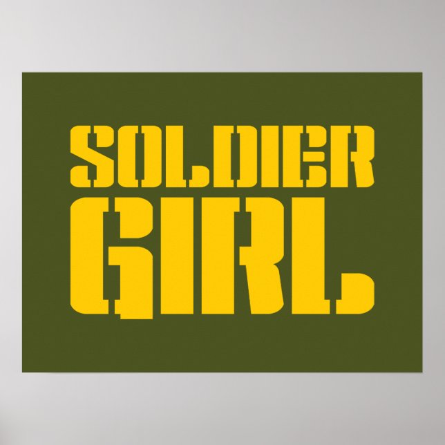 SOLDIER GIRL POSTER (Framsidan)