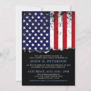 Soldier Going Away Party Announcement   INBJUDAN F