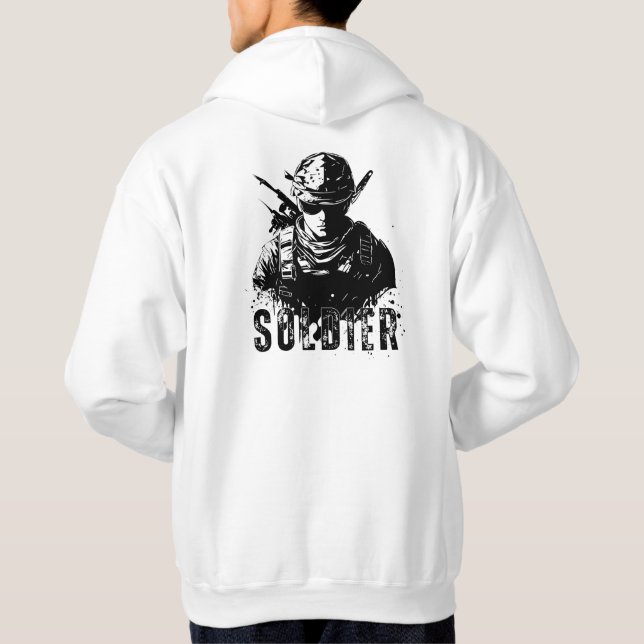 SOLDIER Hoddie. Redo med den här snyggten Hoodie (Baksida)