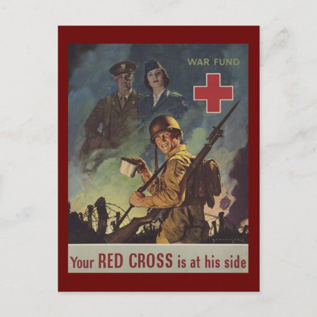 Soldier Holding Coffee Vykort (Framsida)