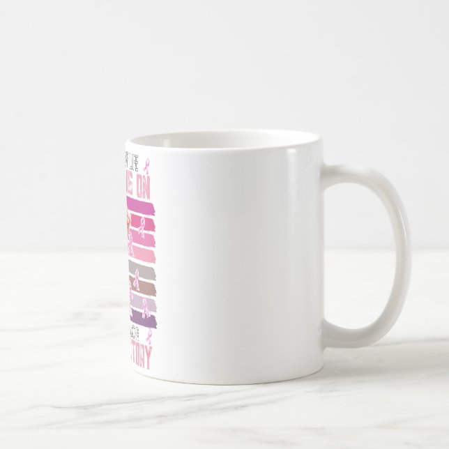 Soldier Life Valor Victory Survivor Breast Cancer Kaffemugg (Höger)