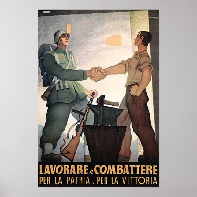 Soldier och Worker Poster (Framsidan)