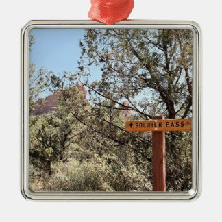 Soldier Pass Trail Sign Sedona Arizona Julgransprydnad Metall