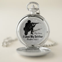 Soldier Pocket Watch: Silver