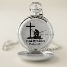 Soldier Pocket Watch: Silver